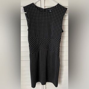 Banana Republic Stretch Black & Grey Dress